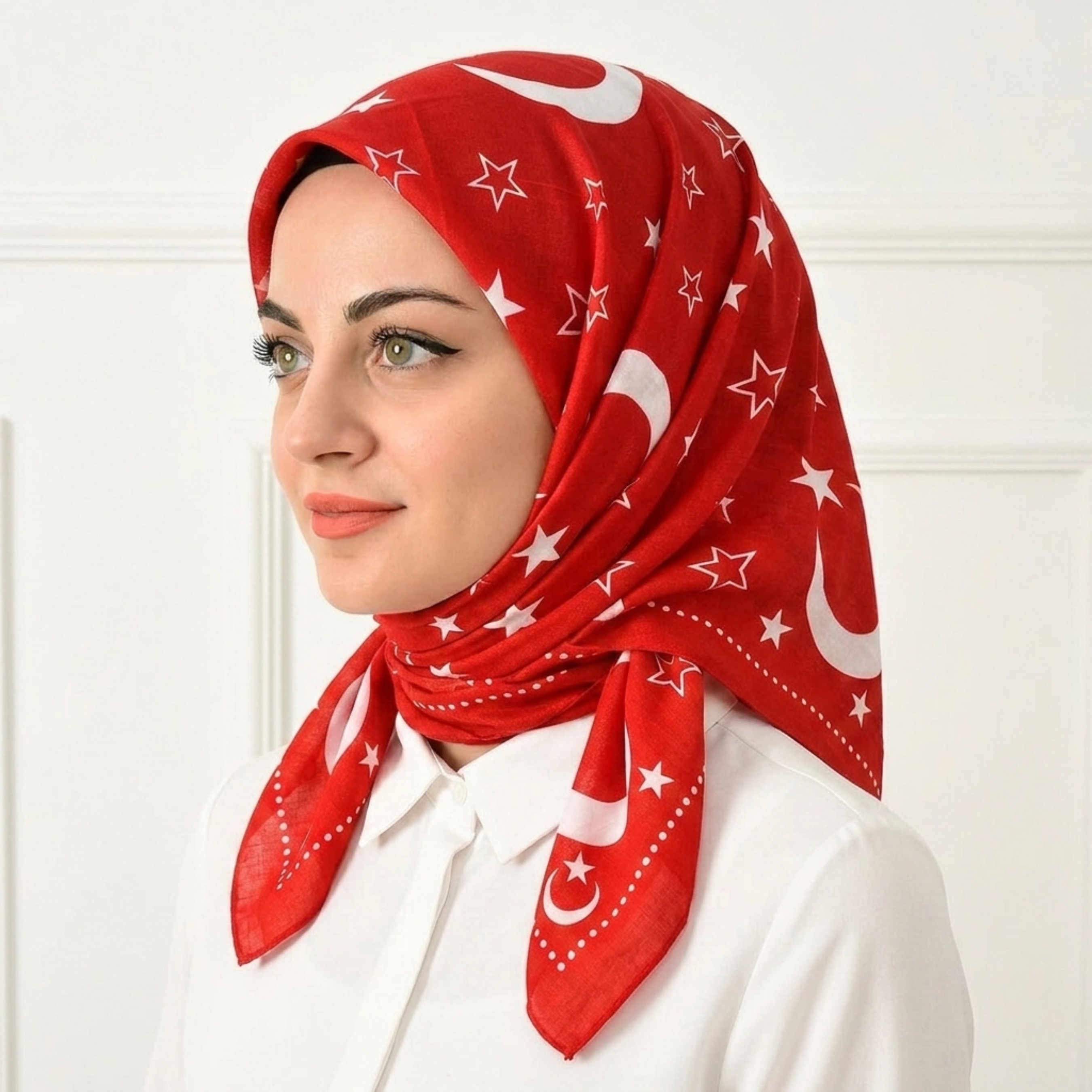 Ay Yıldızlı Kırmızı Yemeni Yazma