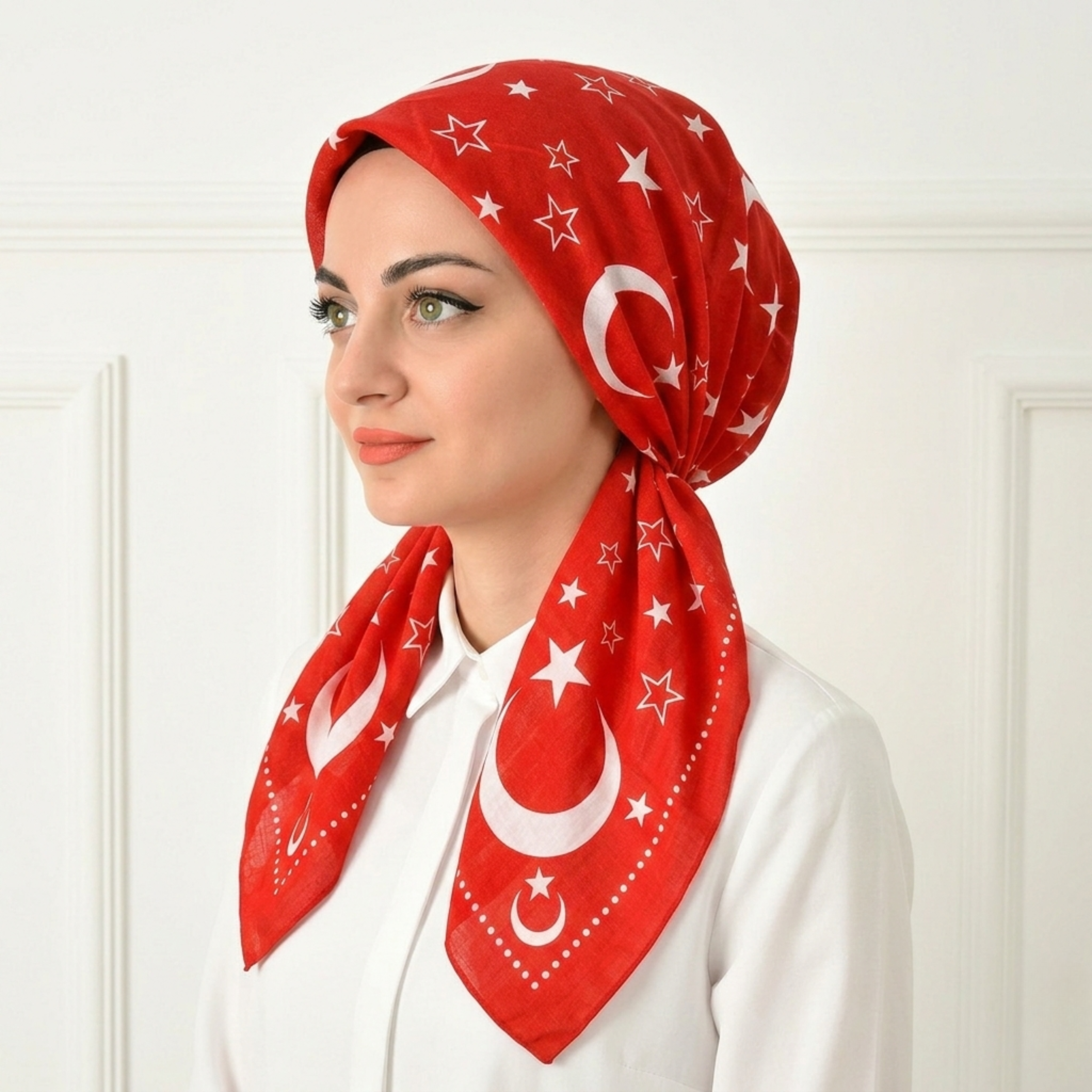 Ay Yıldızlı Kırmızı Yemeni Yazma