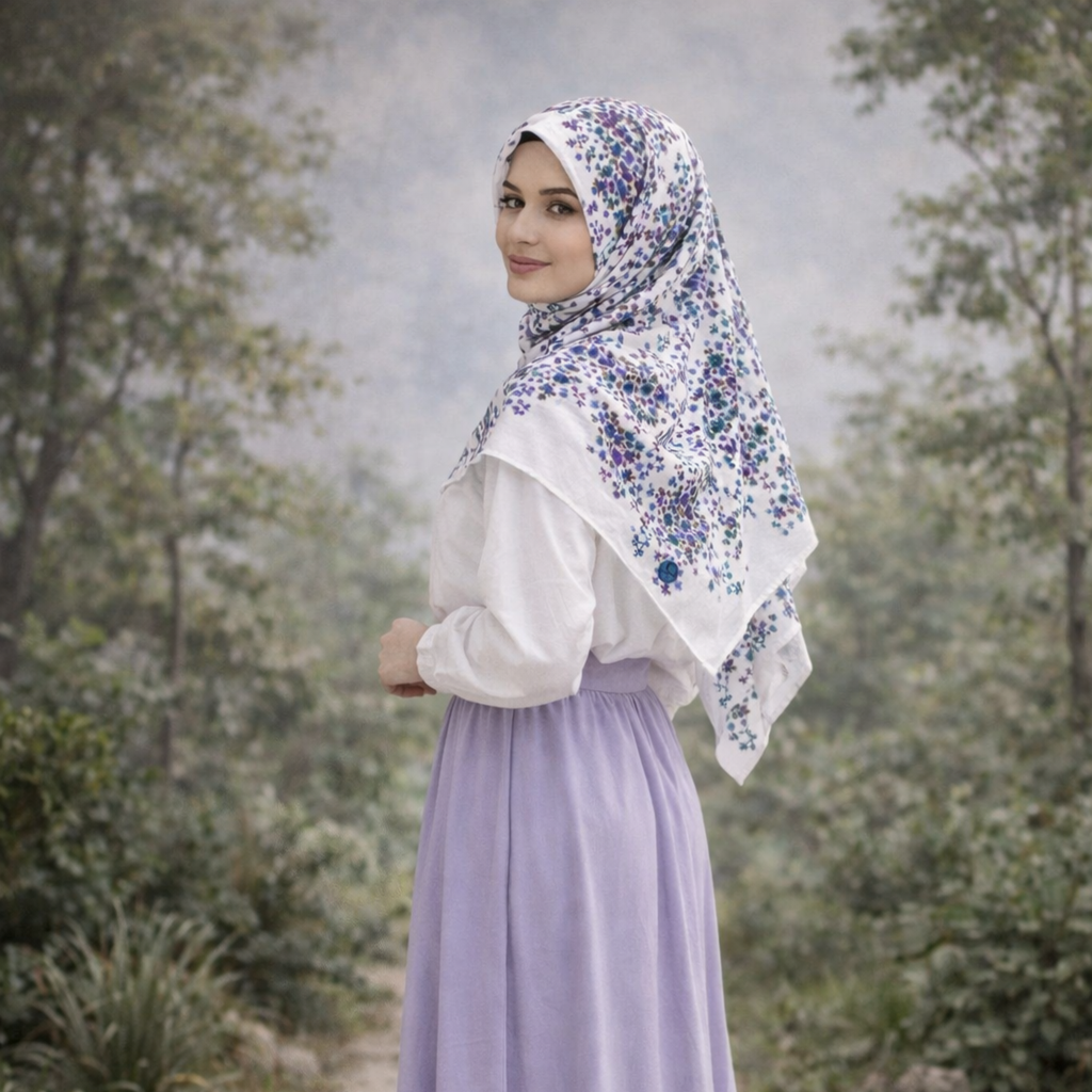 Zarif İpek Oyalık Yazma