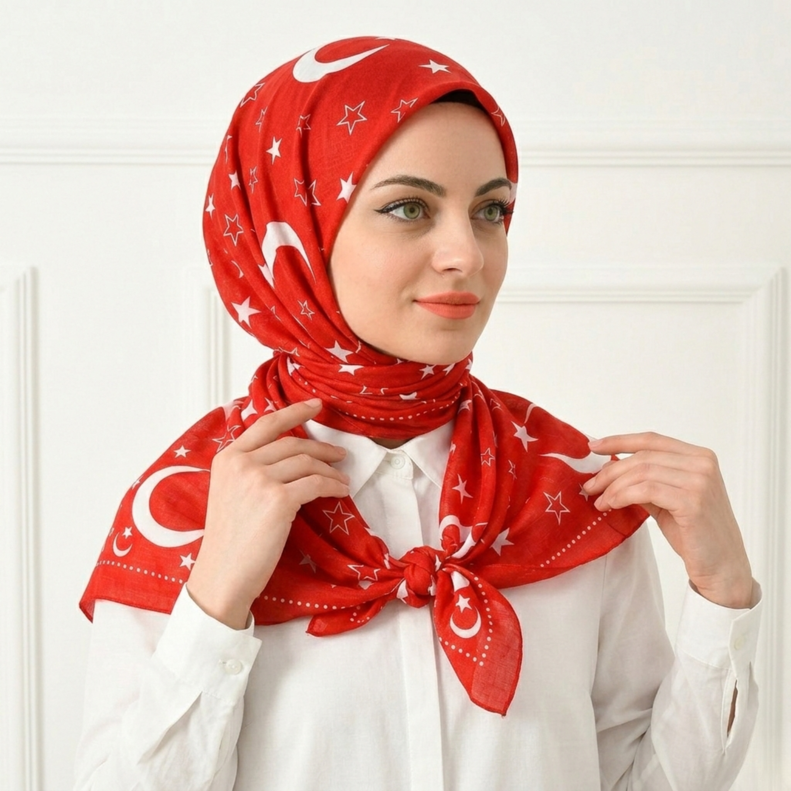 Ay Yıldızlı Kırmızı Yemeni Yazma