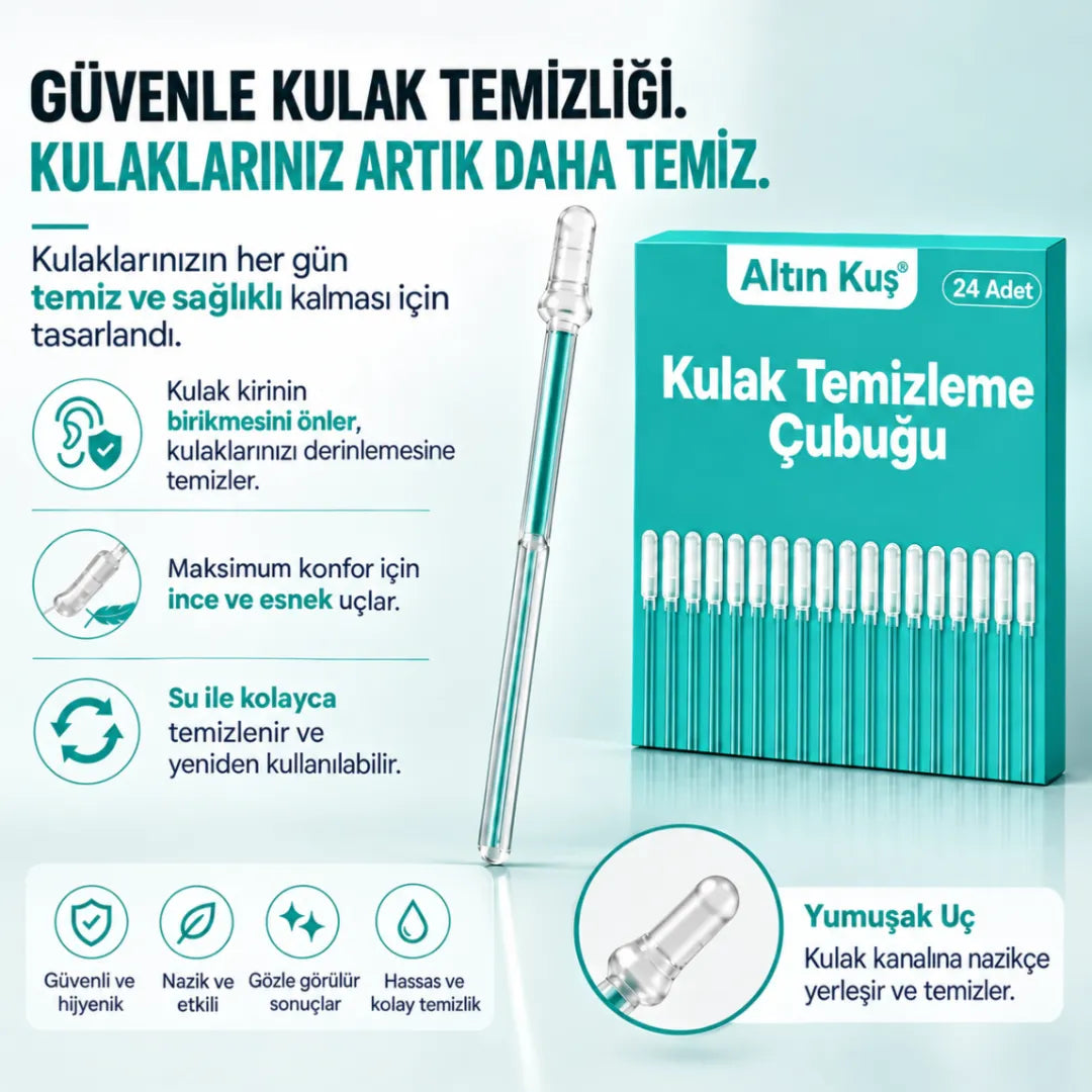 Altın Kuş® Yapışkan Uçlu Kulak Temizleme Çubuğu