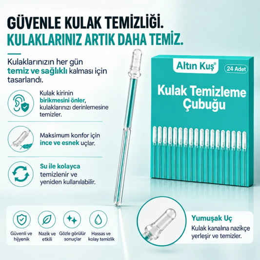 Altın Kuş® Yapışkan Uçlu Kulak Temizleme Çubuğu