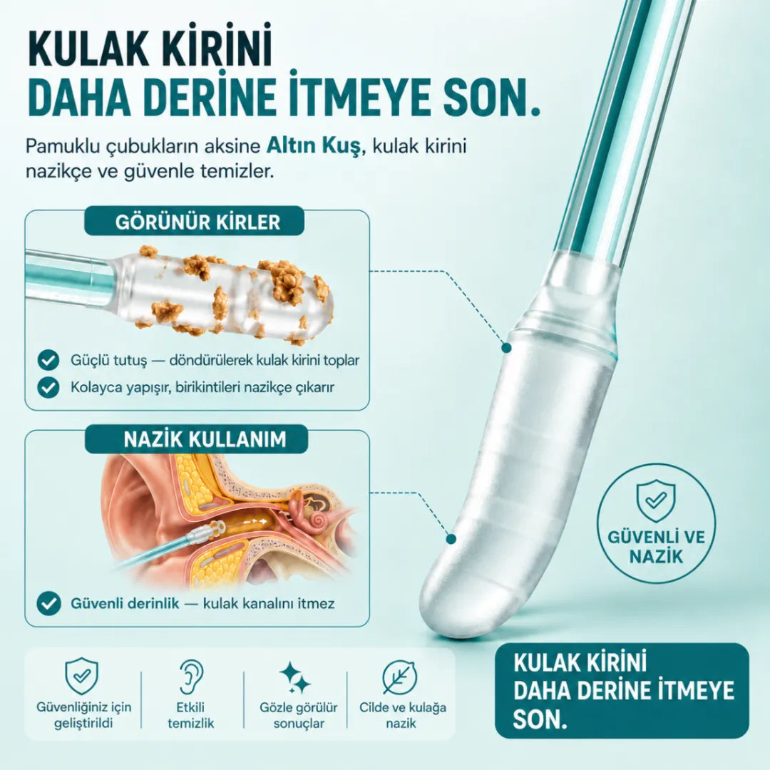 Altın Kuş® Yapışkan Uçlu Kulak Temizleme Çubuğu