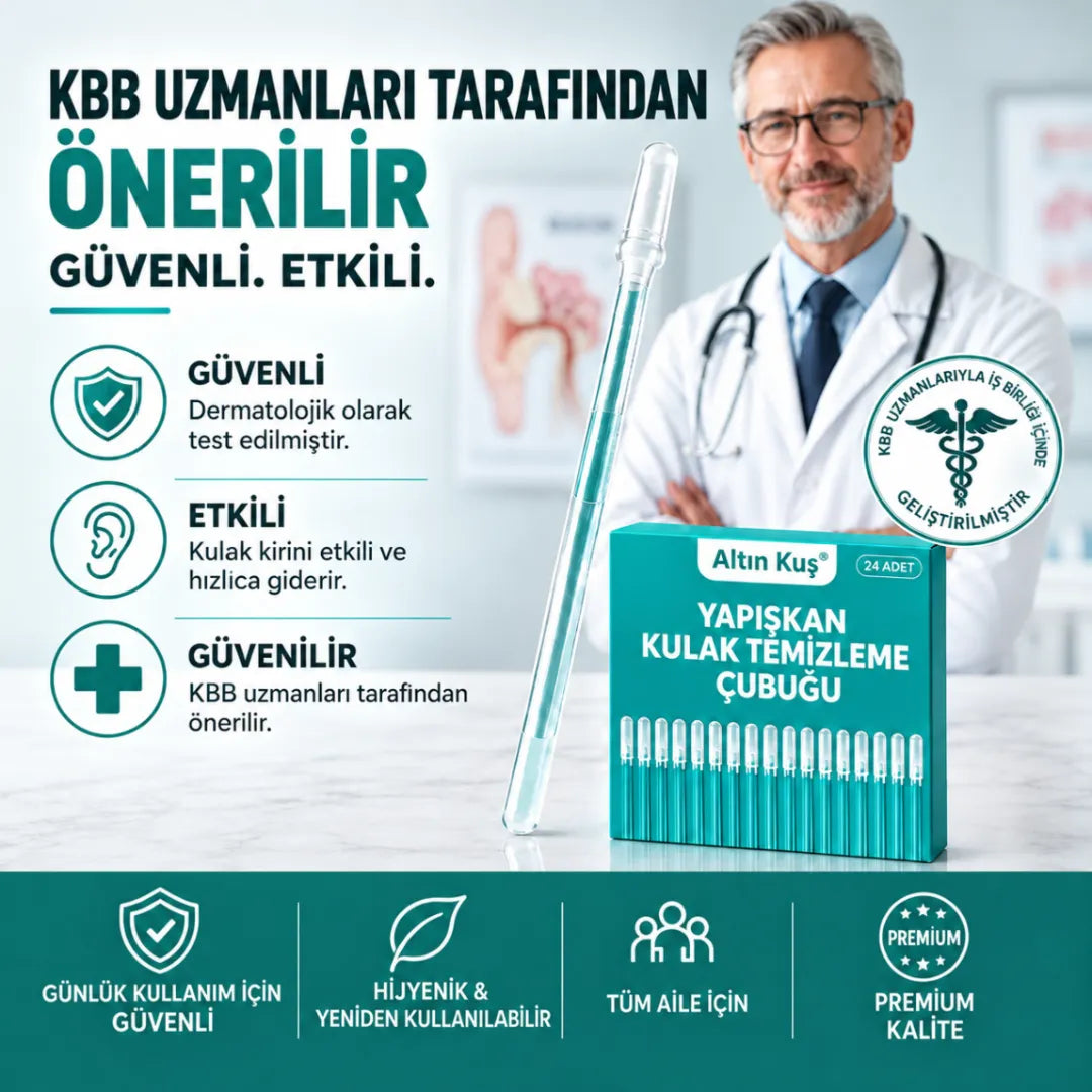 Altın Kuş® Yapışkan Uçlu Kulak Temizleme Çubuğu
