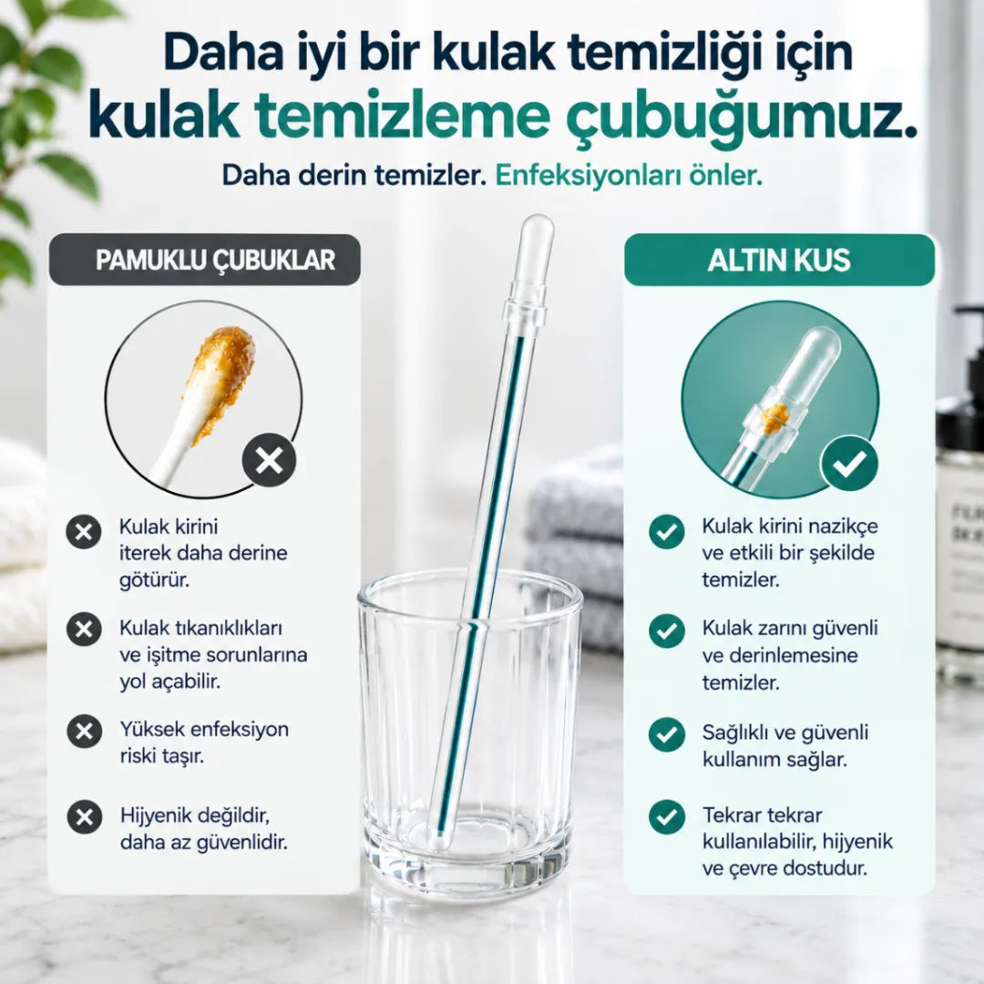 Altın Kuş® Yapışkan Uçlu Kulak Temizleme Çubuğu
