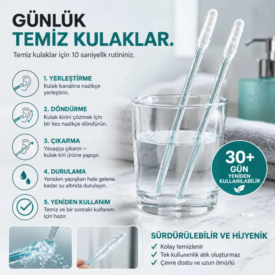 Altın Kuş® Yapışkan Uçlu Kulak Temizleme Çubuğu